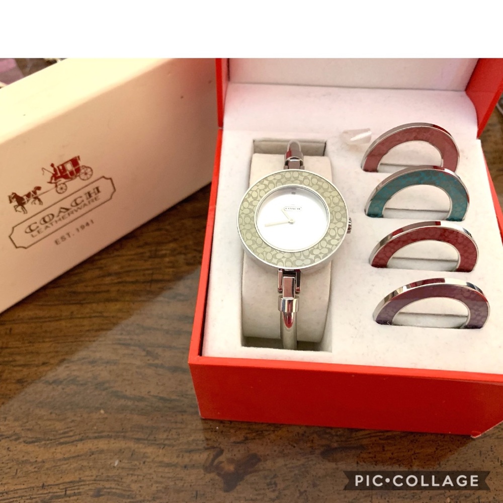 Coach Bracelet Watch with Interchangeable Bezels